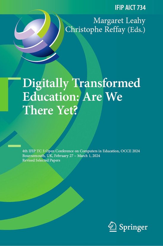 Springer Nature Proceedings Computer Science - Digitally Tra ... - cover