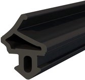 DQ-PP Raamafdichting, Zwart, 40 meter, S-1172 Aluplast, PVC-ramen, Rubberen Afdichting Afdichtingsband, Kunststof Raamafdichtingen, ALU-profielafdichting Deurafdichting