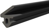 DQ-PP Raamafdichting, Zwart, 40 meter, S-1125 Panorama, PVC raam, Rubber afdichtingstape, Plastic raamafdichtingen, ALU profielafdichting Deurafdichting