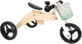 Bol.com Small Foot - Houten Training Driewieler/Loopfiets 2in1 Saliegroen aanbieding