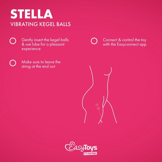 EasyConnect - Boules de Kegel vibrantes Stella contrôlées par application