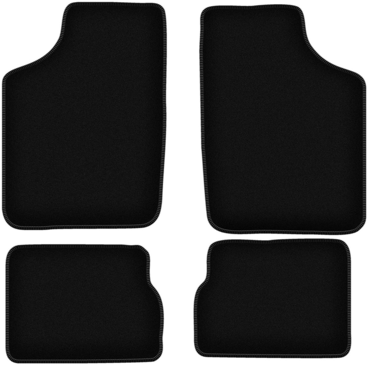 BASIC zwarte veloursmatten voor: Opel Corsa A hatchback (1982-1993)