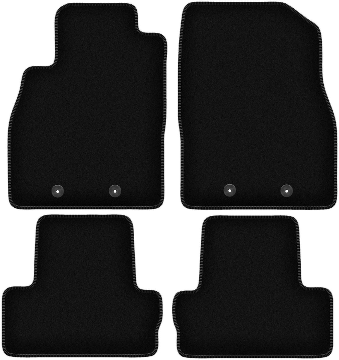 BASIC zwarte veloursmatten voor: Chevrolet Volt hatchback (2012-2017)