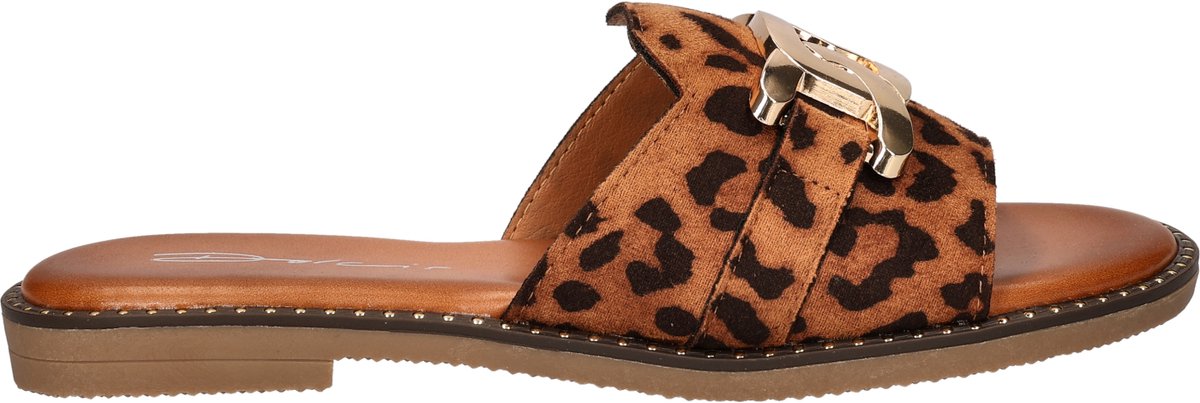 Dolcis dames slipper - Leopard - Maat 38