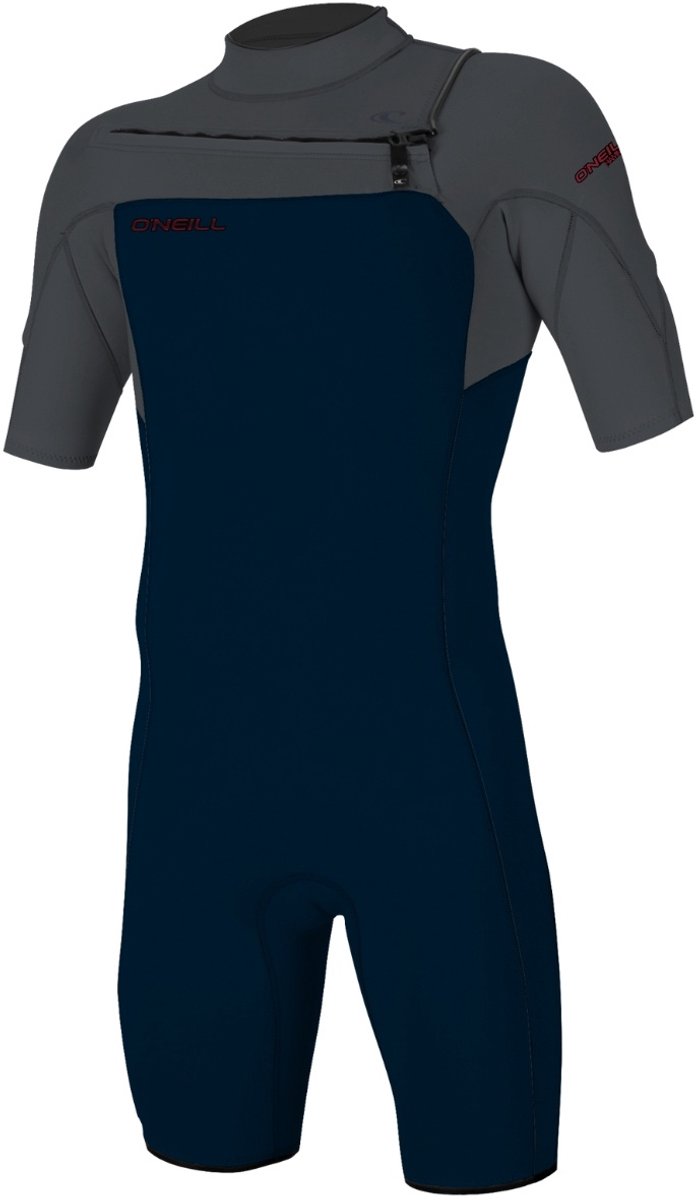 2025 O'Neill Heren Hammer 2mm Borst Ritssluiting Shorty Wetsuit -