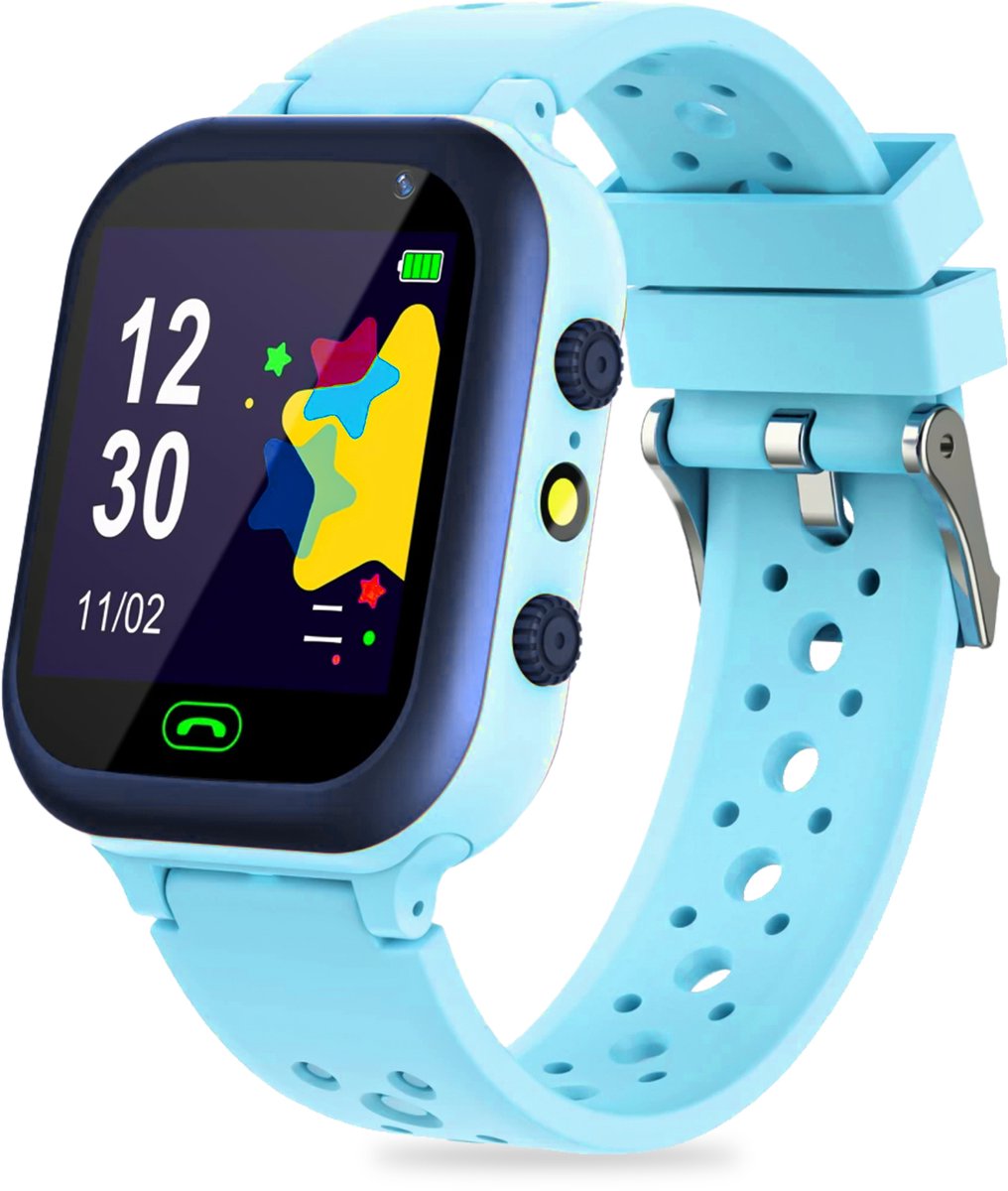 Ohome Smartwatch kinderen - Horloge Kind - Kinder Smartwatch - Tracker voor Kinderen - Kinderhorloge Jongen en meisjes - Blauw