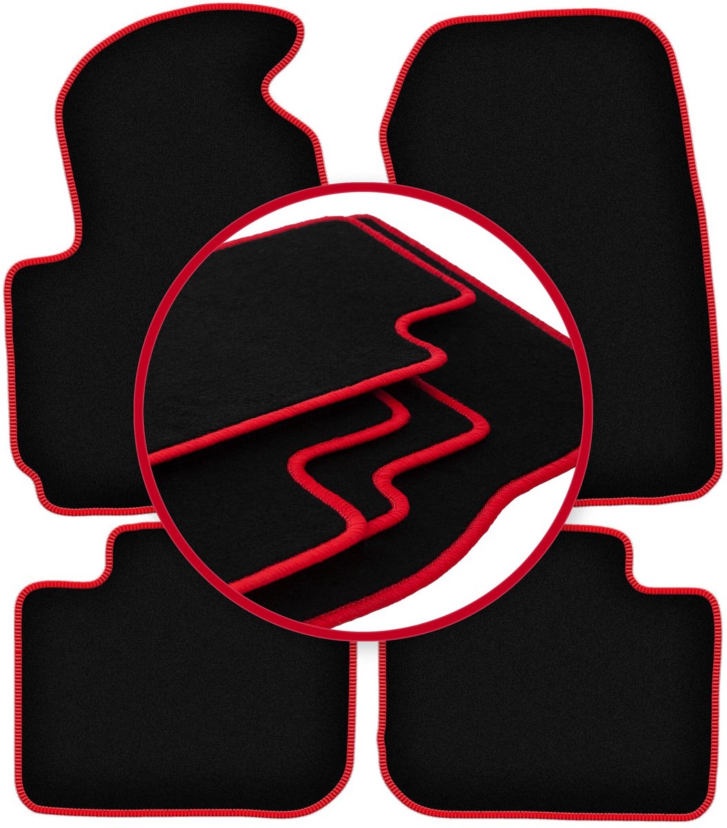 CARLUX-RED automatten voor: Mitsubishi Colt VII hatchback (2004-2008)