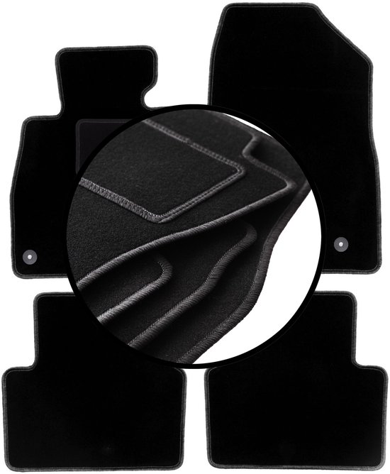 Profi Mats Passform-Fußmatten 2 Velours Fussmatten für Mazda MX 5 III NC 2005-2015 PM Premium, 2