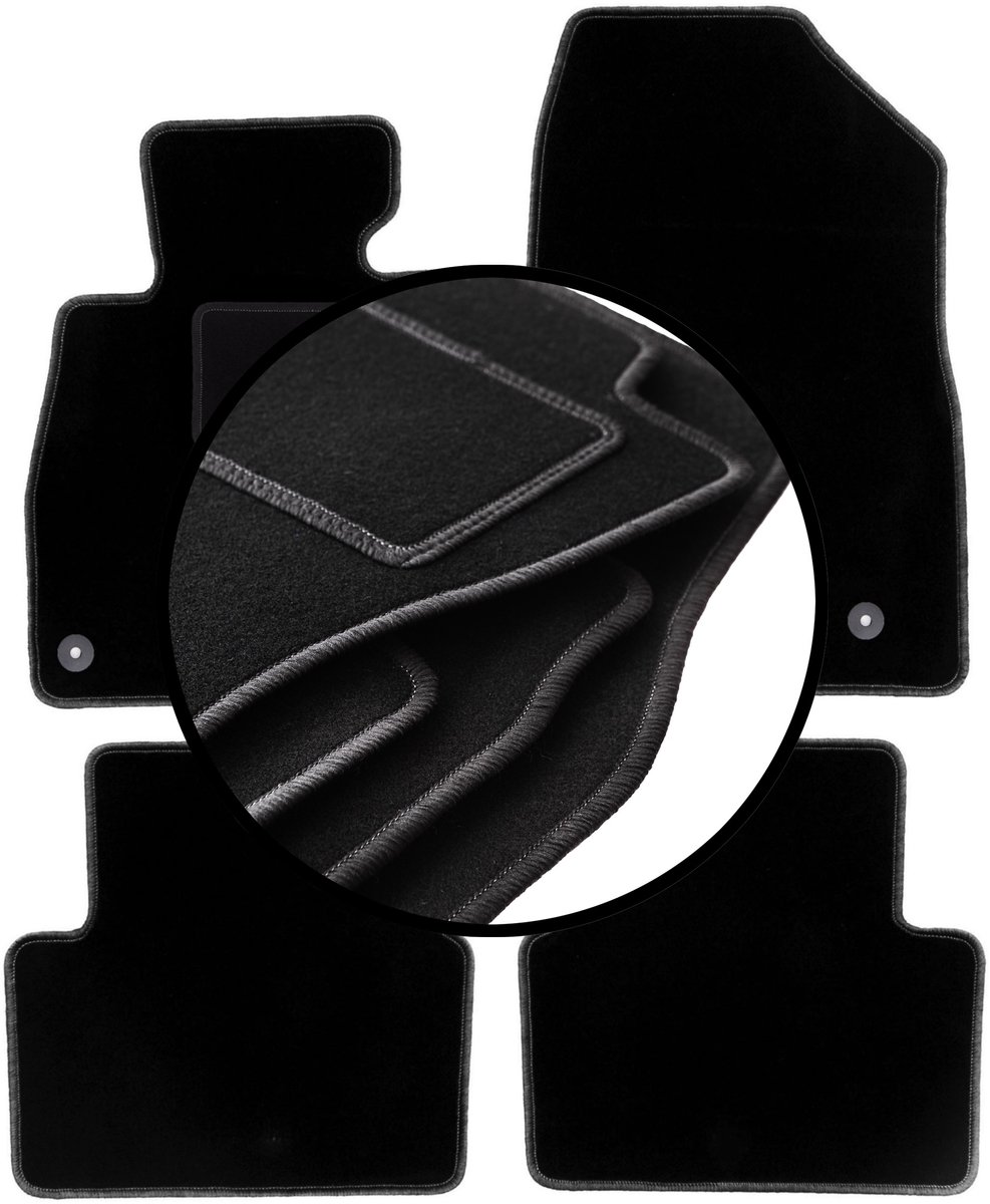 Complete set veloursmatten voor: Mazda 3 III (BM) hatchback, sedan (2013-)