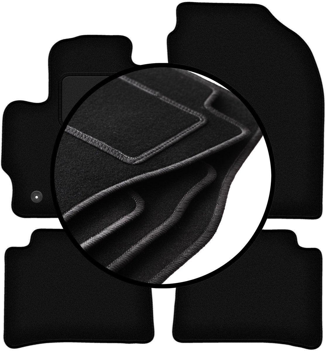Complete set veloursmatten voor: Toyota Corolla E21 hatchback (2019-)