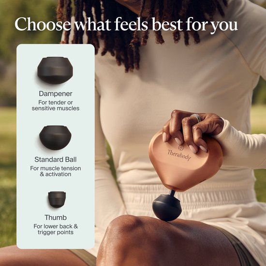 Therabody Theragun mini 3.0 - Massage Gun - 3 Opzetstukken - Draagbaar - Krachtig Massage Apparaat
