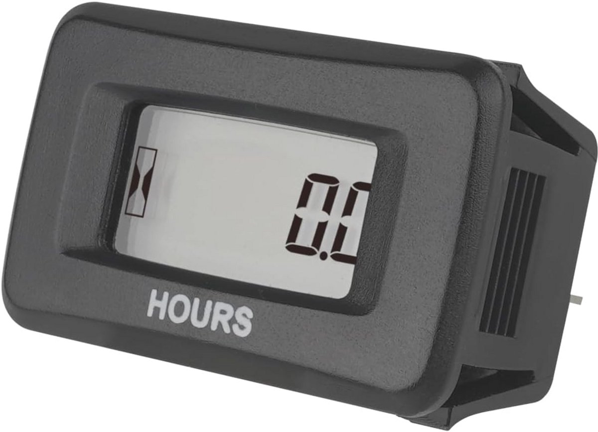 Digitale LCD-Urenteller AC/DC 5V tot 277V voor Tuinmachines en Voertuigen - Waterdicht en Nauwkeurig