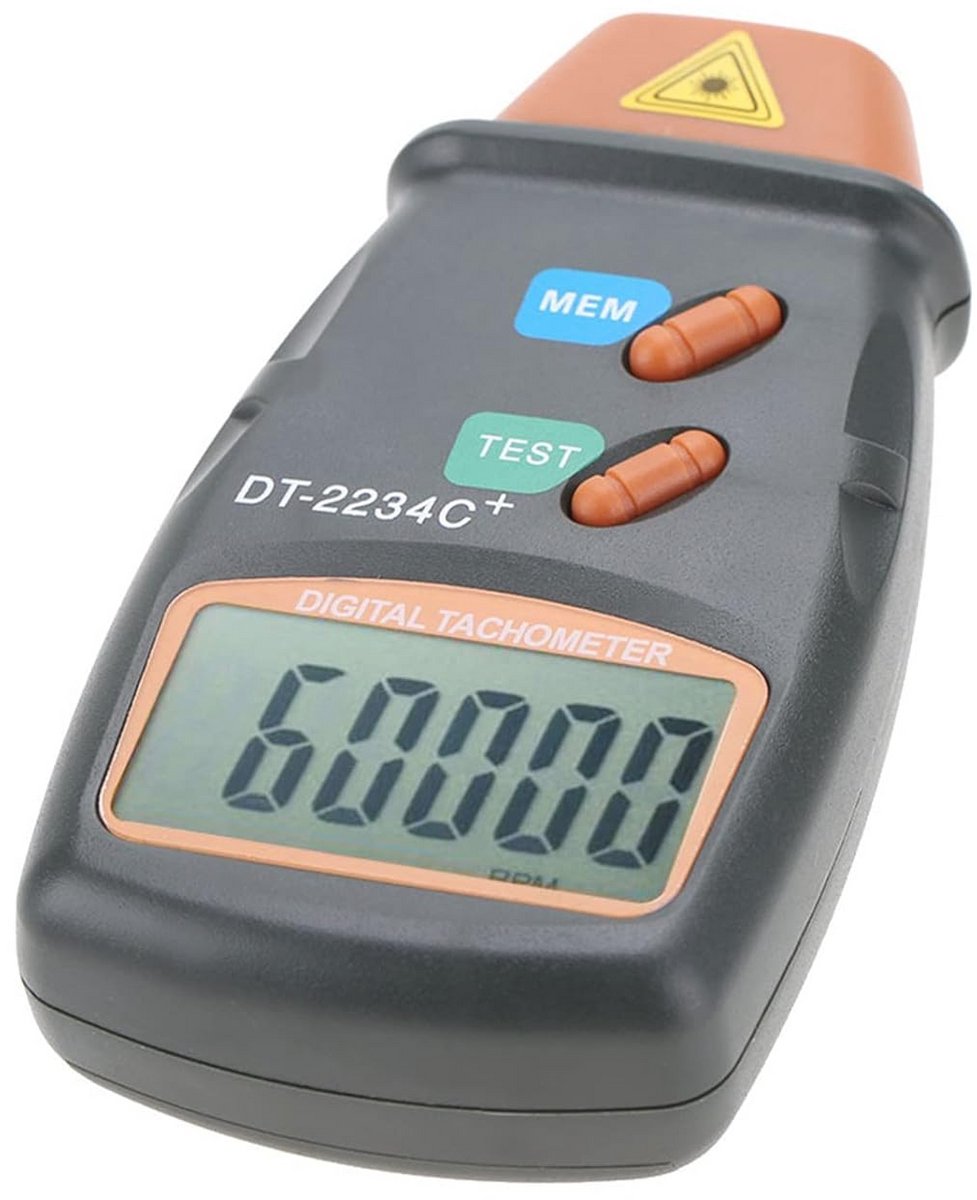 Digitale Toerenteller met LCD Scherm voor Nauwkeurige Snelheidsmeting tot 99,999 RPM
