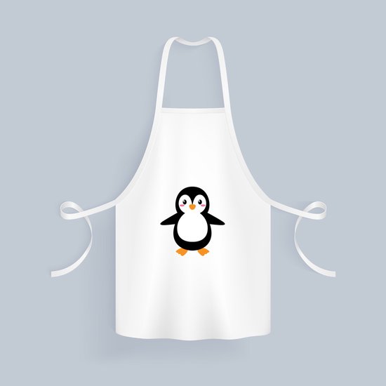 Akyol - Tablier de cuisine Pingouins - Pingouin - Amoureux des animaux - Oiseaux - Pôle Nord - 82 x 71 cm