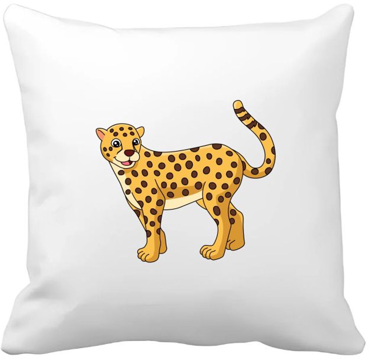 Akyol luipaard Kussen hoes - Katten - dieren liefhebbers - jaguar - jachtluipaard - cheeta - 40 bij 40 cm Multicolor