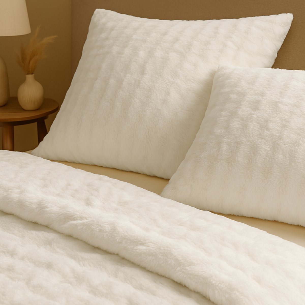 Zydante Dekbedovertrek Set 140x220 + 1*60x70 cm - Rabbit Bubble - Off White