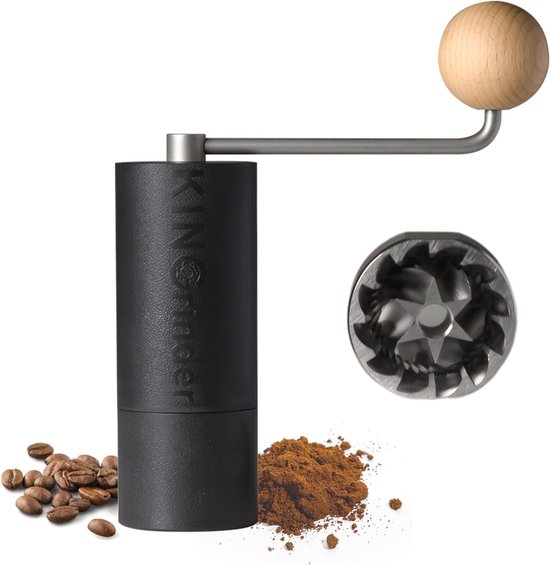 KINGrinder P2 Leichte manuelle Hand-Kaffeemühle für Mokkakanne, French
