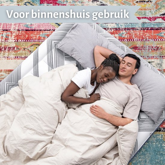 Bestway luchtbed - 2-Persoons - 152 x 203 x 36 cm - Blauw - Inclusief pomp en Hoeslaken van Bestway — afbeelding 3