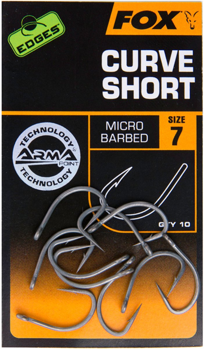 Fox Carp Fox Edges Curve Shank Haken Grijs 7