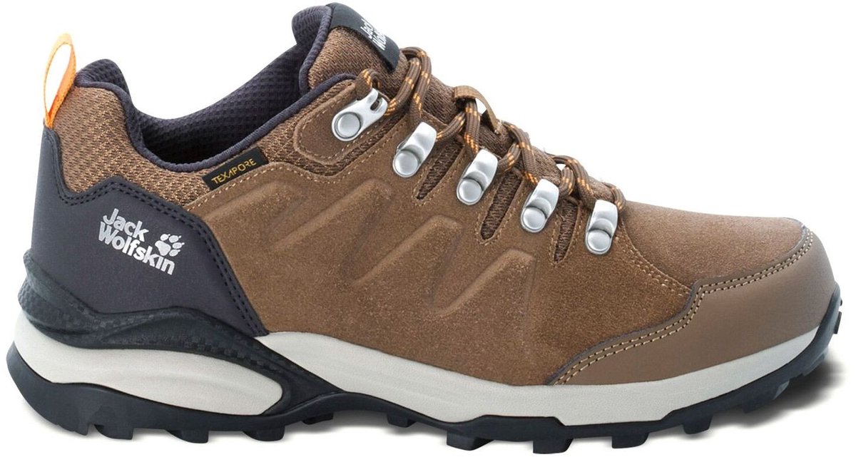 Jack Wolfskin Refugio Texapore Low Wandelschoenen Dames Apricot 37.5 Bruin