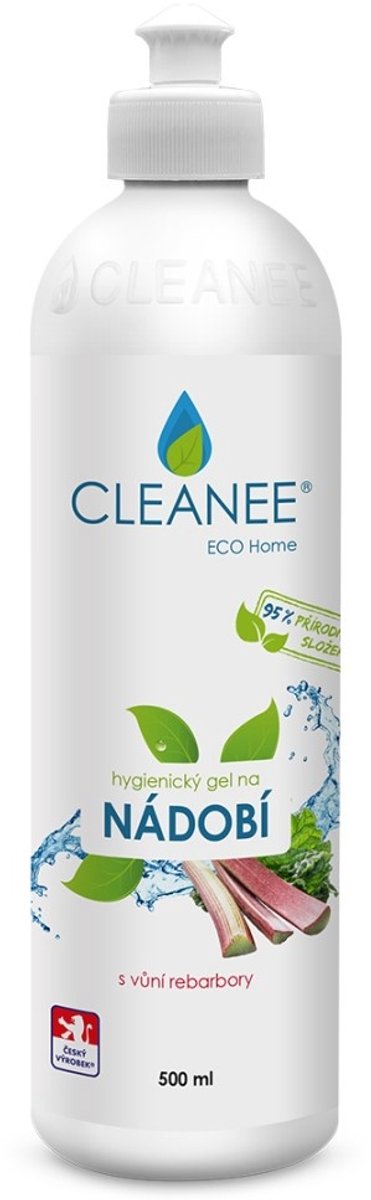 Cleanee - ECO afwasmiddel - 500ml - Effectief - Pakt vuil aan - Rabarber