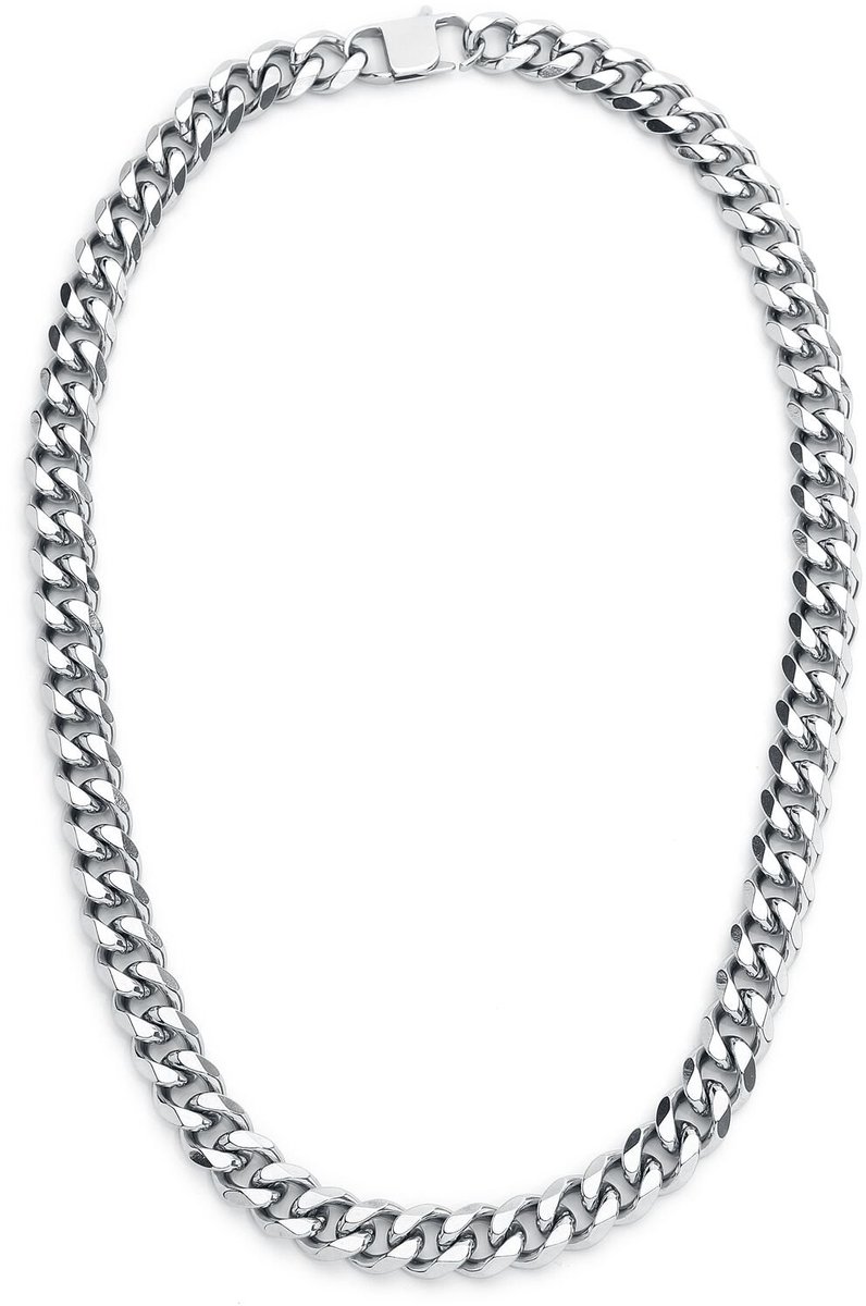 Goedkoopste etNox hard and heavy Panzerkette Halsketting zilverkleurig 60 cm Heren