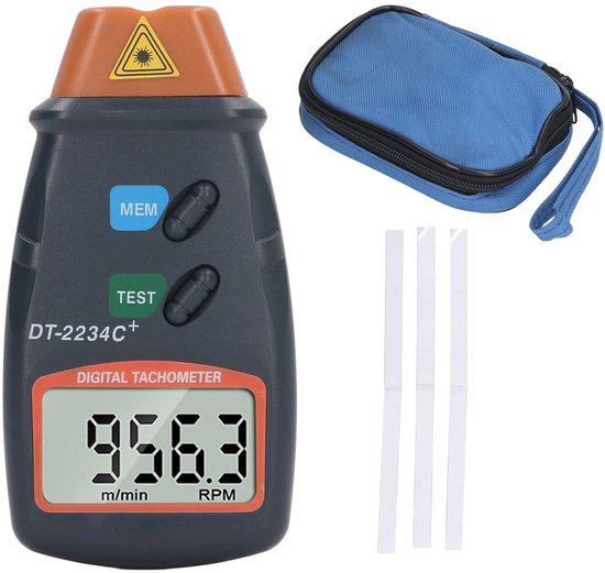 Tachometer 2.5-99999 RPM Contactless RPM Tachometer for Lathe | bol