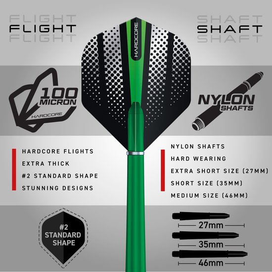 RED DRAGON - 200-Delig Dart-accessoirepakket Met vluchten, Dartschachten en Accessoires van Red Dragon — afbeelding 3