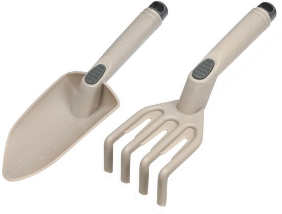 Benson Tuingereedschap set - 2-delig - kunststof - beige - met maatvoering van Benson — afbeelding 3
