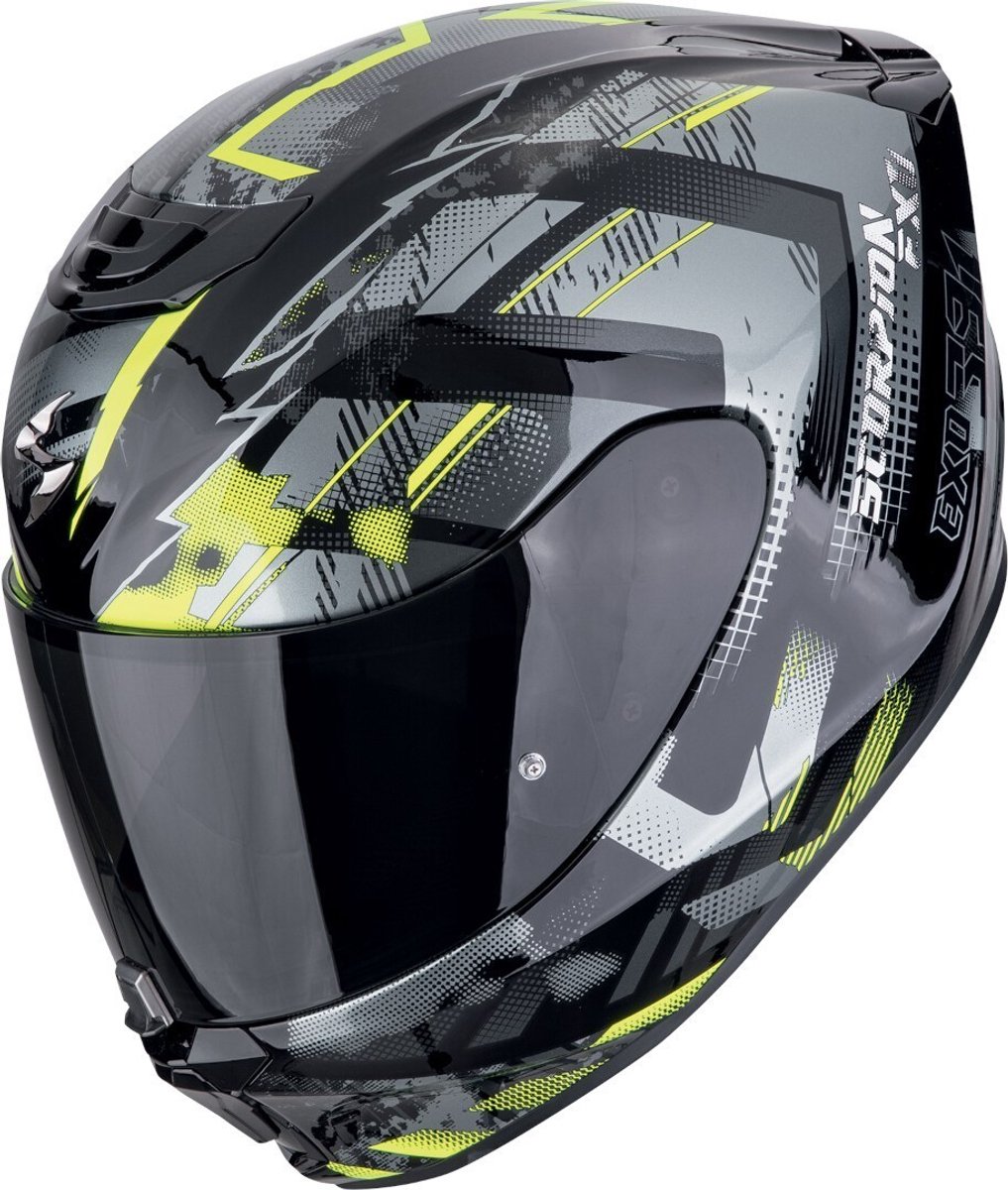Scorpion EXO-391 CLUTTER - Zwart / Neon Geel