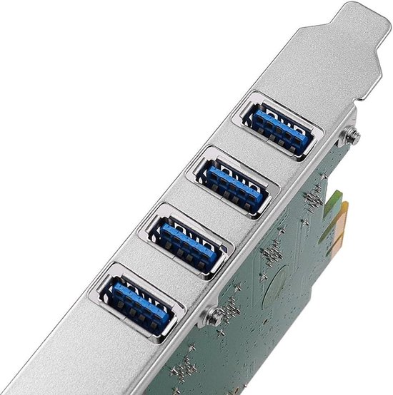 YEELIYA Carte USB 3.0 7 Ports PCI Express USB 5 Gbps, Carte Controleur Interne pour PC de Bureau
