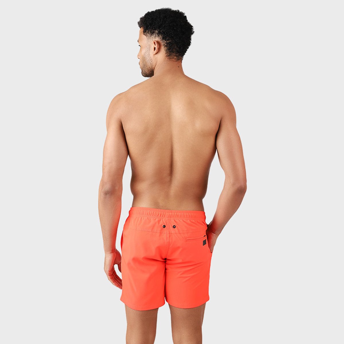 Brunotti Bru - conic Zwembroek Heren - Zwemshort met 4 - Way Stretch - Neon Orange — afbeelding 17