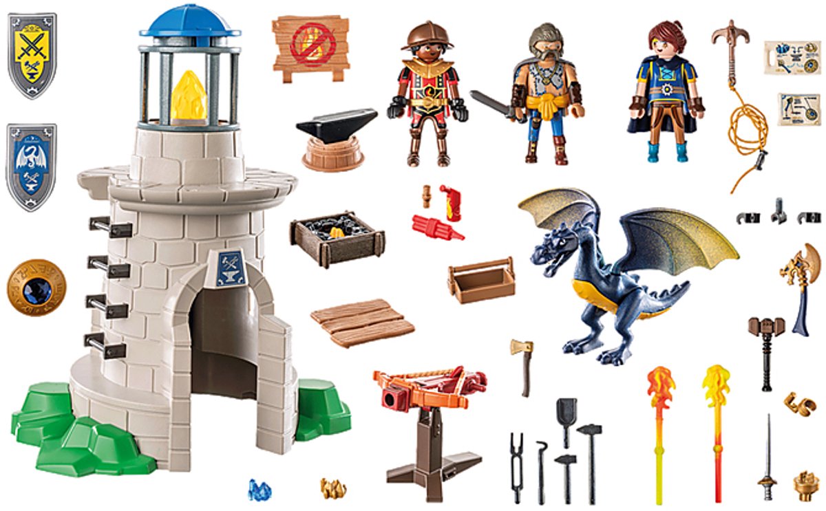 PLAYMOBIL Novelmore Riddertoren met smid en draak - 71483 — afbeelding 15