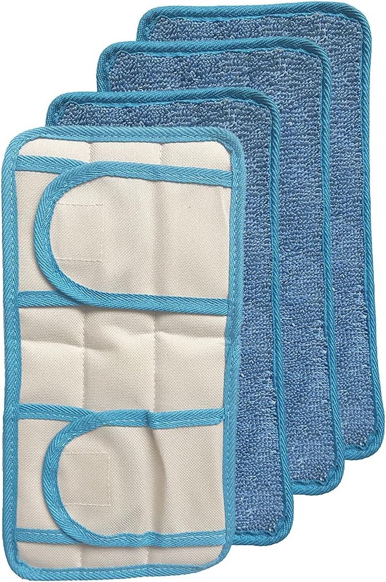 Vervanging Herbruikbare Microfiber Mop Pads - 4 Pack