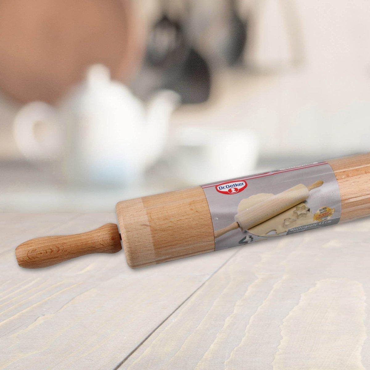 Rouleau à Pâtisserie En Bois Dr. Oetker – Pratique Et Naturel Pour étaler Toutes Vos Pâtes Facilement - 7