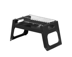 ZYLARO Opvouwbare Houtskoolbarbecues - Tafelbarbecue houtskool - Smoker mini barbecue - tafel bbq - Camping barbecues - Zwart ZYLARO Opvouwbare Houtskoolbarbecues - Tafelbarbecue houtskool - Smoker mini barbecue - tafel bbq - Camping barbecues - Zwart