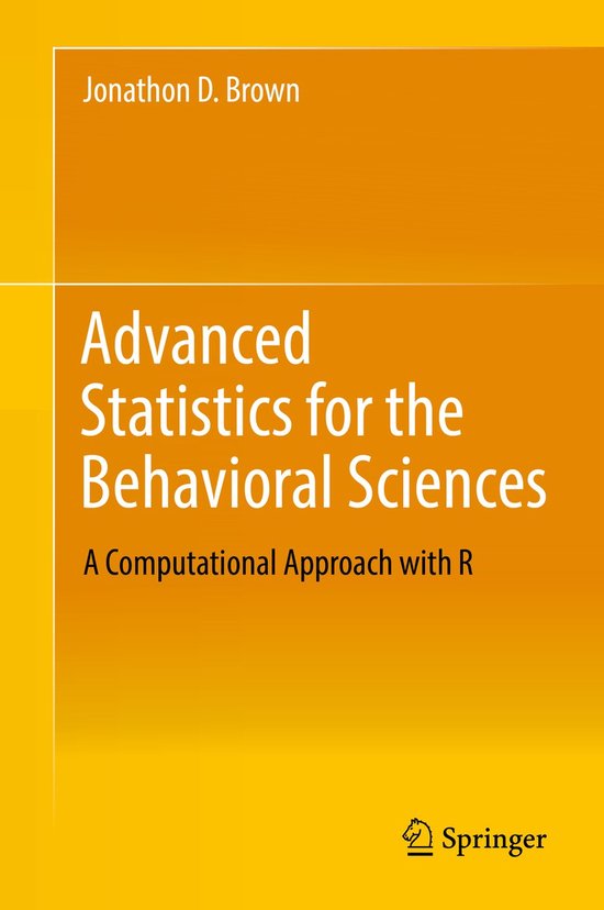 Advanced Statistics for the Behavioral Sciences - cover