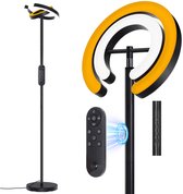 Amdelne 12W LED Floor Lamp Black, 1200lm Living Room Amdelne 12W LED Floor Lamp Black, 1200lm Living Room