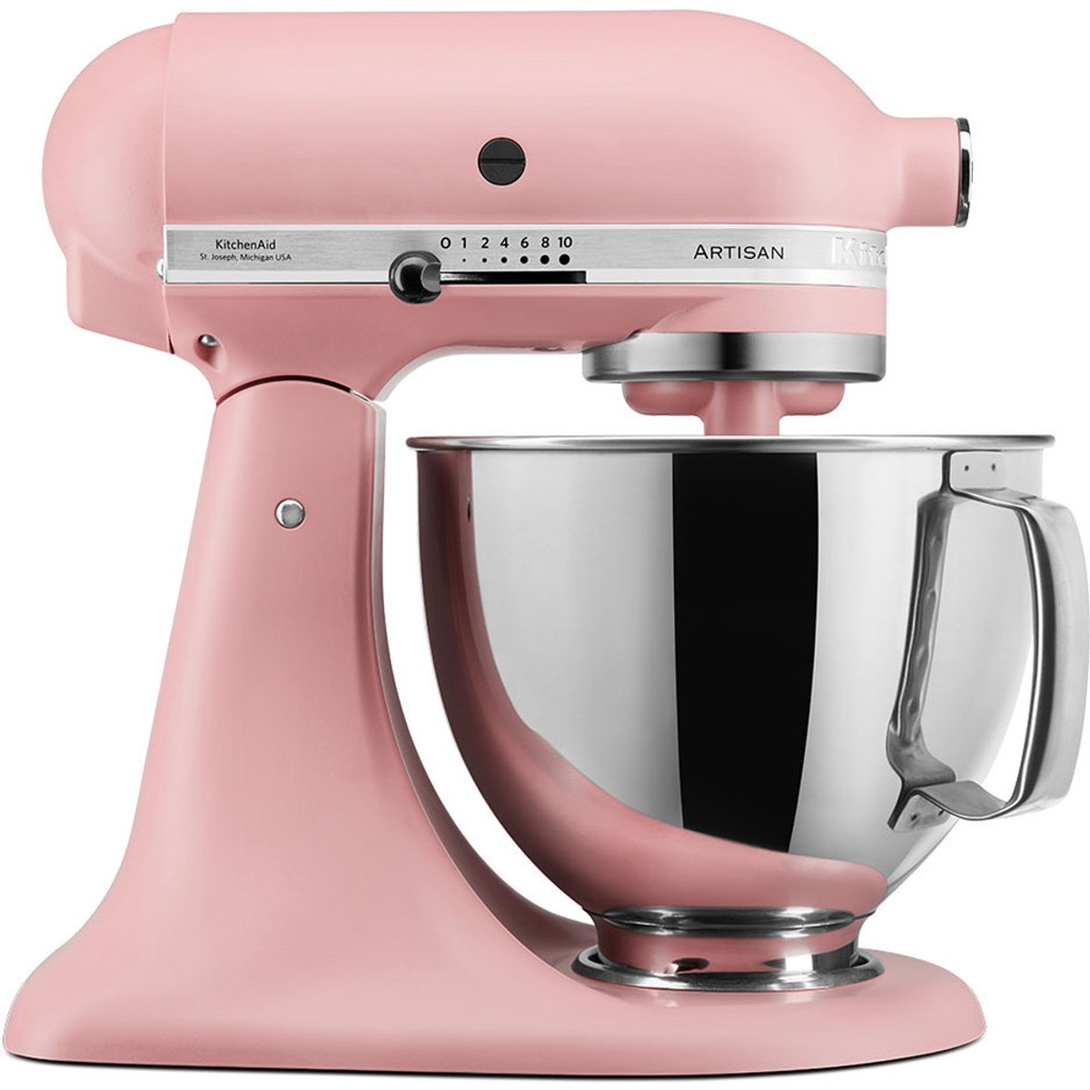KitchenAid 5KSM175PSEDR - Keukenrobot met kantelbare kop 4,8 L - Standmixer - Artisan met exta accessoires - Oudroze