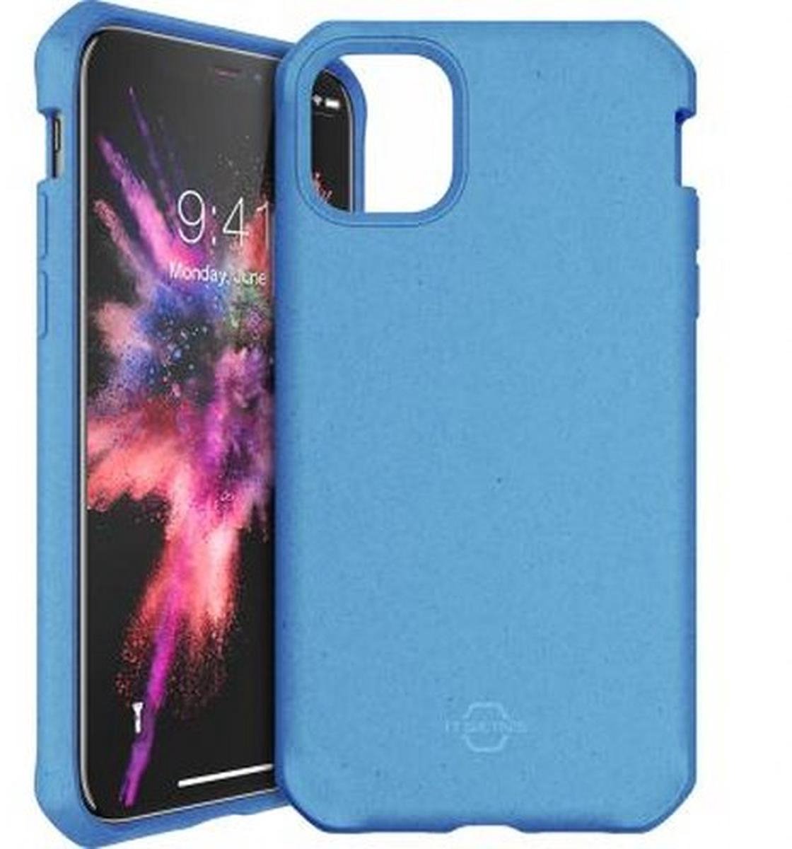 Itskins, Hoesje geschikt voor iPhone 11 - Feronia Bio Terra Versterkt, Blauw
