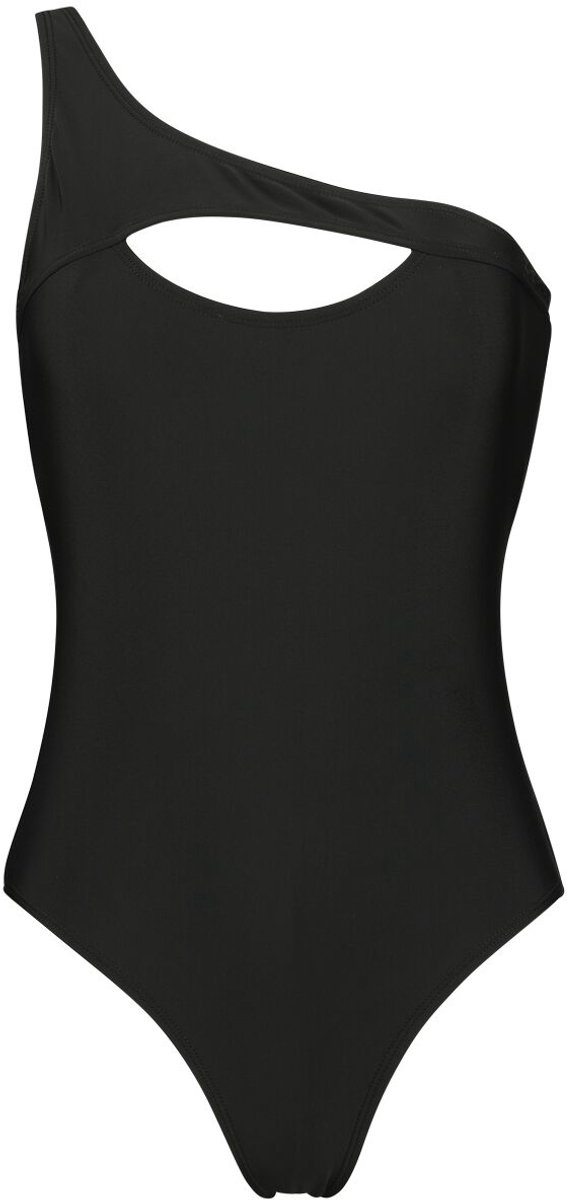 Black Premium by EMP Zwart zwempak met asymmetrische schouder - Dames