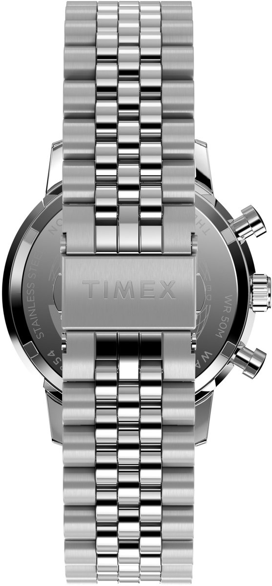 Timex Marlin&acirc;&reg; Quartz Chronograph Watch Silber Case: 100% Roestvrij Staal | Armband: 100% Roestvrij Staal 40 mm TW2W10400AJ