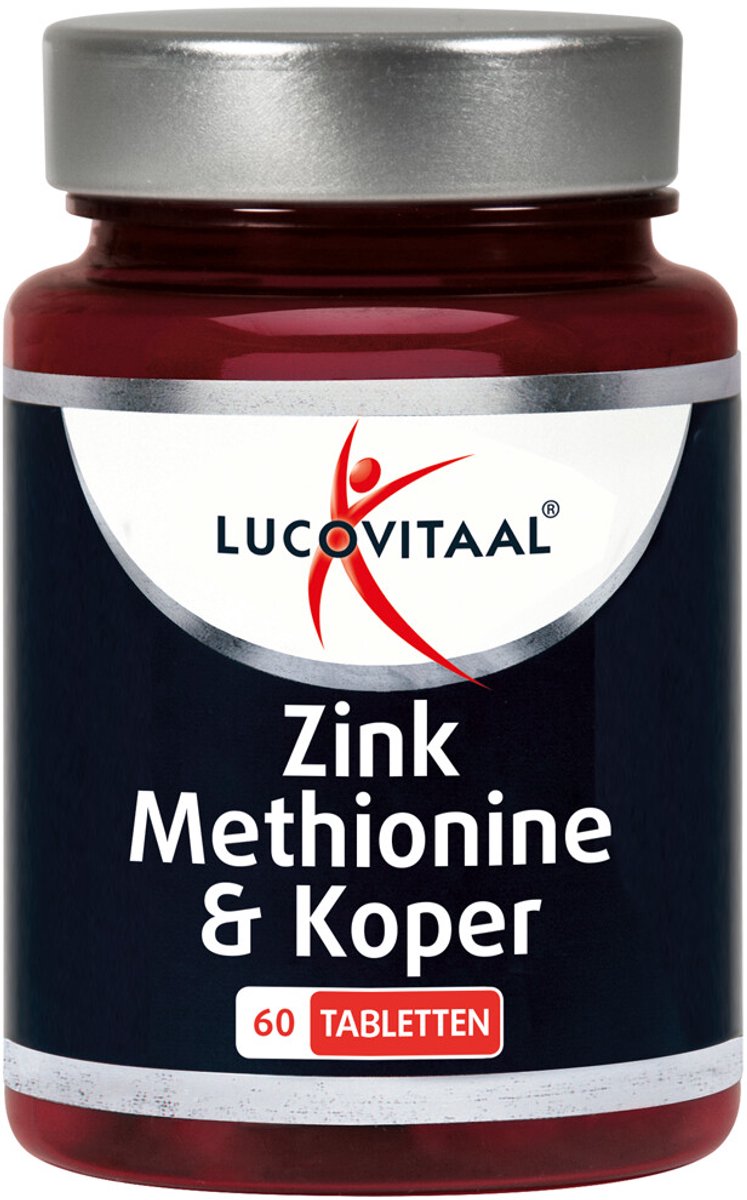 Lucovitaal Zink Methionine & Koper - 2 x 60 tabletten - Voordeelverpakking — afbeelding 1