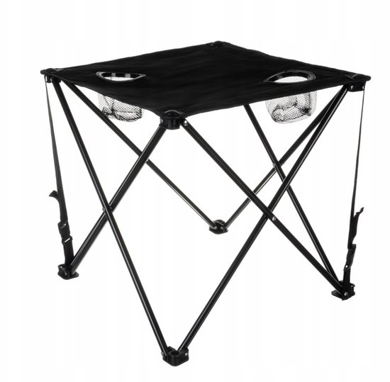 Ilso 2 visstoelen en tafel - kampeer stoelen - camping - comfortabele stoel voor balkon, tuin, festival, camping - vissen - set - zwart van ilso — afbeelding 3