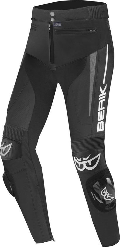 Pantalon de moto en cuir Zwart Berik Kendo pour femme - Taille 40 - Pantalon