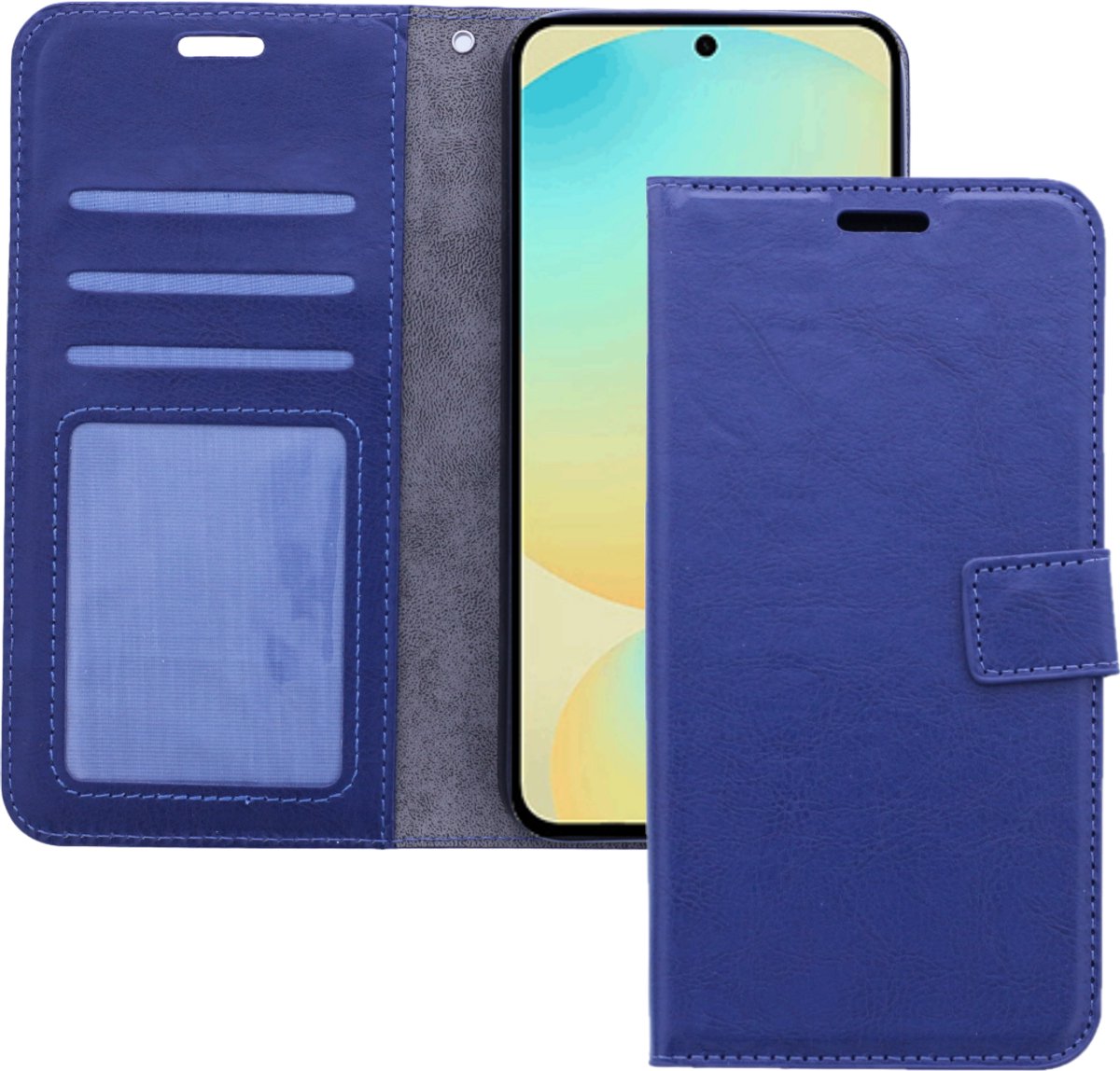 Bookcase Geschikt voor: Samsung Galaxy A56 Blauw - portemonnee hoesje - ZT Accessoires