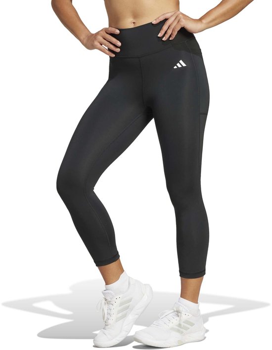adidas Performance Optime Essentials Stash 3/4 Legging - Dames - Zwart- M van Merkloos — afbeelding 2