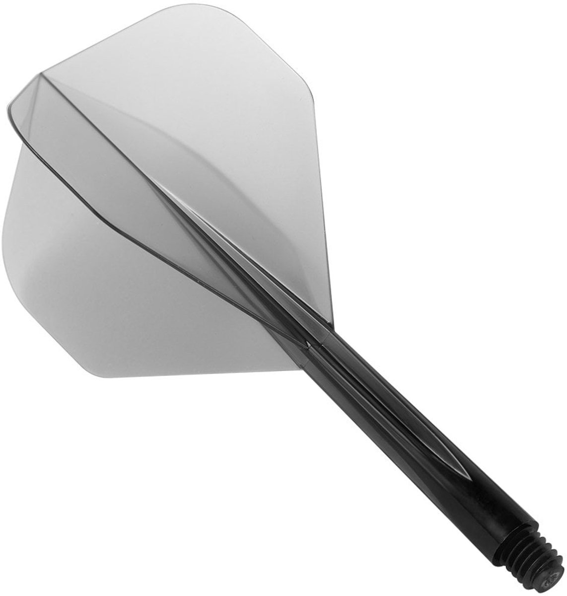 Condor Zero Stress Flight System - Standard Clear Black - Dart Flights Medium