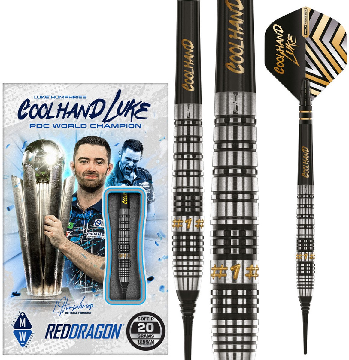 Red Dragon Luke Humphries Prestige 90% - Soft Tip Darts