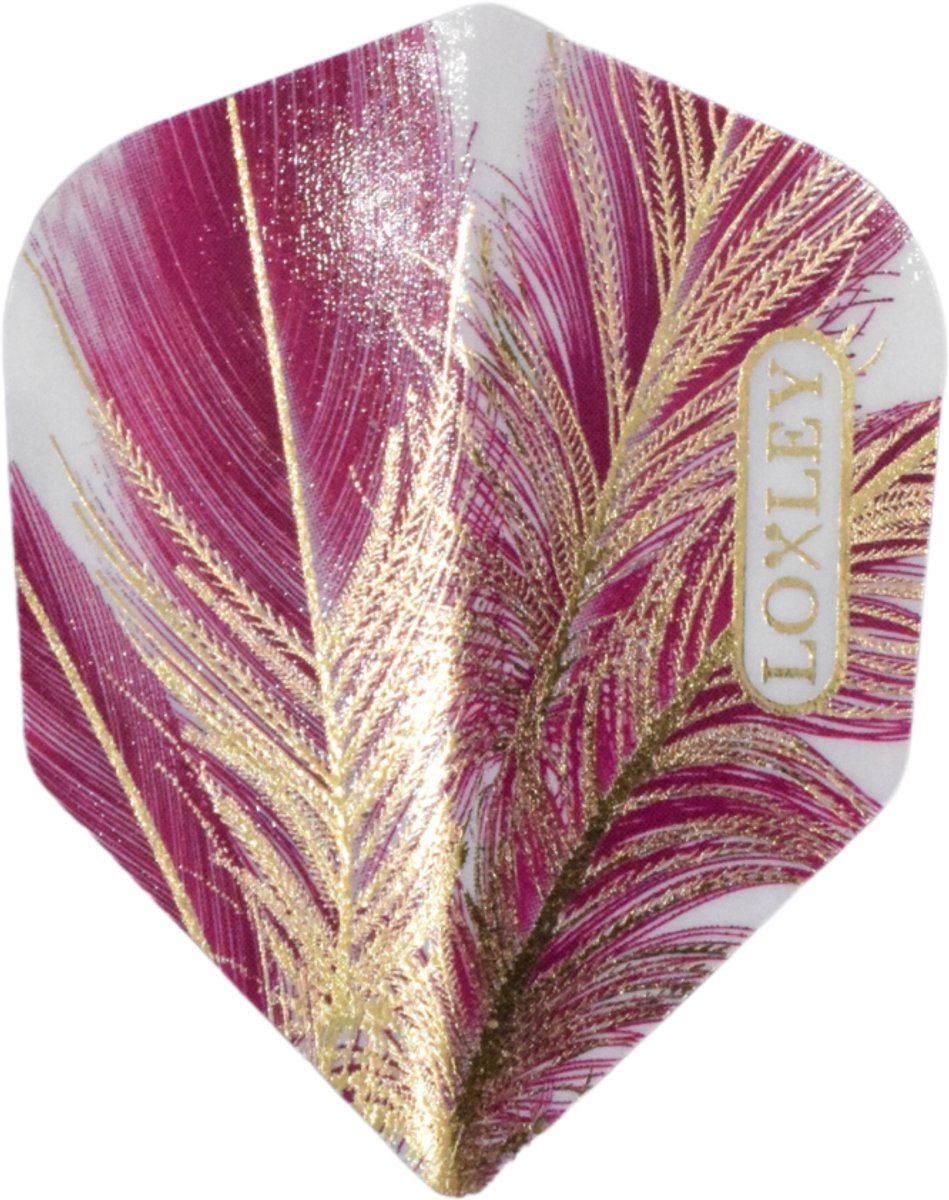 Loxley Feather Purple & Gold NO6 - Dart Flights
